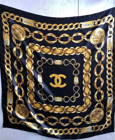 chanel chain link scarf|chanel scarf outlet.